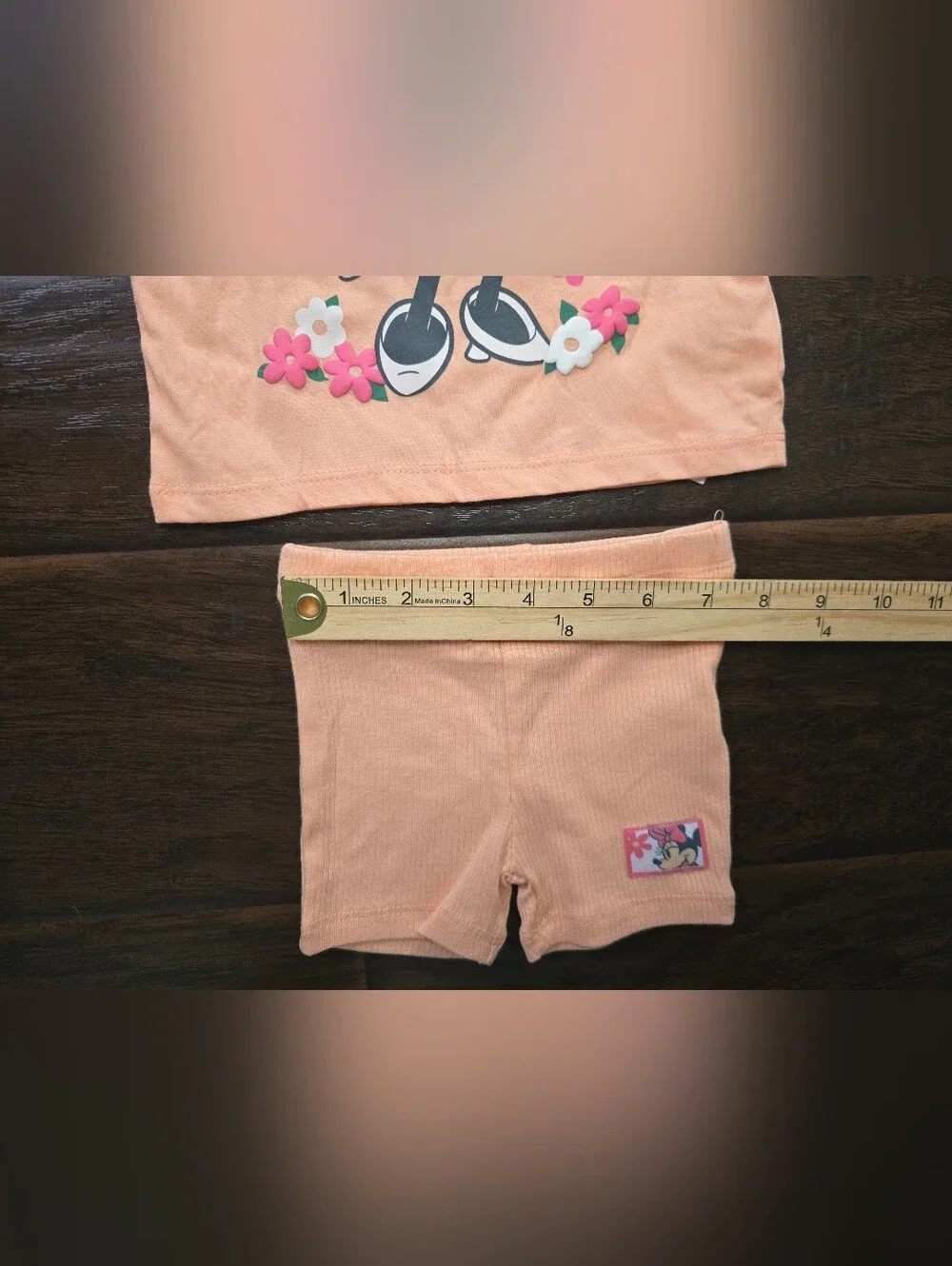 NWT Disney Minnie Mouse Baby Girl T-shirt and Shorts Set 3-6M
